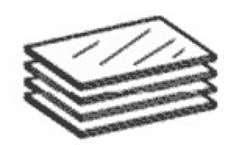 Модуль - КМ-49 (стеклополки к КМ-12) - Полки 87 см - Модульная система Камелия