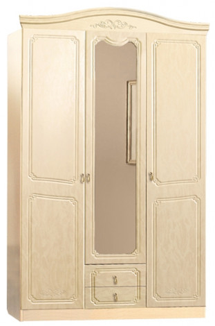 Модуль - Шкаф 3-х створчатый - Шкаф 135 см - Спальня Лира фото 1