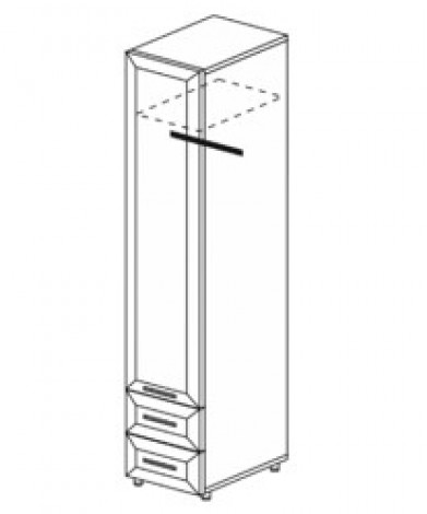 Модуль - Пенал многоцелевой ИН-114 - Шкаф 45 см - Модульная система Инесса