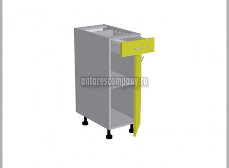 Модуль №092 - Шкаф напольный 30 см - Стол однодверный 1 ящик ширина 300 мм высота 820 мм - Кухня Мишель