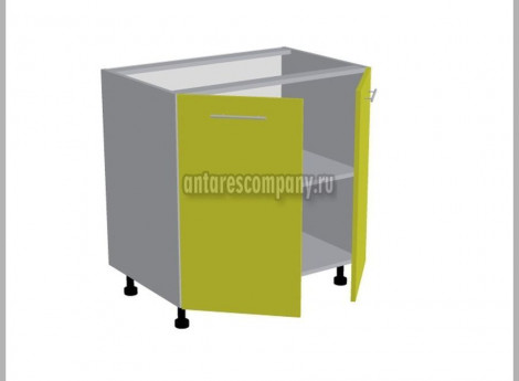 Модуль №090 - Шкаф напольный 80 см - Стол двухдверный ширина 800 мм высота 820 мм - Кухня Шанталь