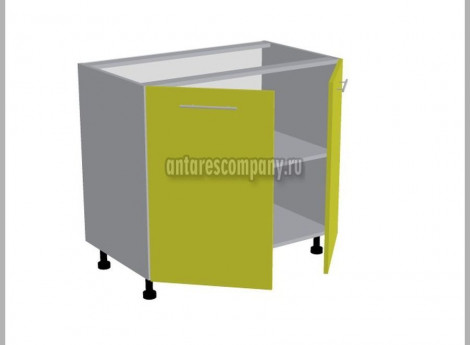 Модуль №091 - Шкаф напольный 90 см - Стол двухдверный ширина 900 мм высота 820 мм - Кухня Шанталь