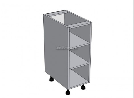 Модуль №155 - Шкаф напольный 30 см - Стол открытый ширина 300 мм высота 820 мм - Кухня Мишель