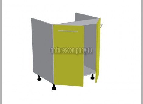 Модуль №120 - Шкаф напольный 70 см - Стол под мойку двухдверный ширина 700 мм высота 820 мм - Кухня Шанталь