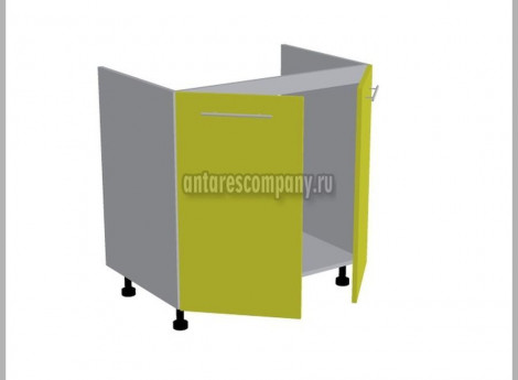 Модуль №121 - Шкаф напольный 80 см - Стол под мойку двухдверный ширина 800 мм высота 820 мм - Кухня Базис Nicole-Wood