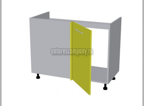 Модуль №126 - Шкаф напольный 105 см - Стол угловой под мойку ширина 1050 мм высота 820 мм - Кухня Базис Nicole