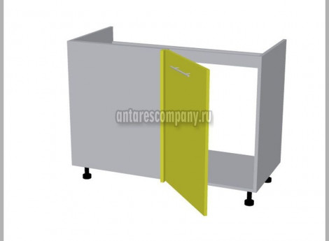 Модуль №127 - Шкаф напольный 110 см - Стол угловой под мойку ширина 1100 мм высота 820 мм - Кухня Базис Nicole