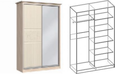 Модуль - Шкаф-купе 2-х створчатый - Модульная система Виктория