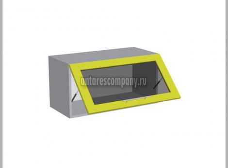 Модуль №060 - Шкаф навесной 70 см - Шкаф горизонтальный со стеклом ширина 700 мм высота 360 мм - Кухня Шанталь