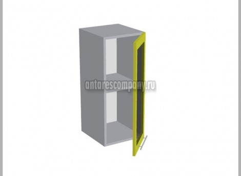 Модуль №007 - Шкаф навесной 30 см - Шкаф однодверный со стеклом ширина 300 мм высота 720 мм - Кухня Шанталь