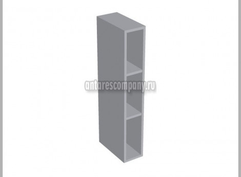 Модуль №050 - Шкаф навесной 15 см - Полка открытая вертикальная ширина 150 мм высота 960 мм - Кухня Базис Linecolor