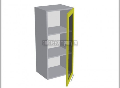 Модуль №036 - Шкаф навесной 40 см - Шкаф однодверный со стеклом ширина 400 мм высота 960 мм - Кухня Шанталь