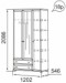 18Р «Ника-Люкс» Шкаф для одежды 3-х дверный