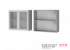 8В2 Шкаф настенный 2-дверный со стеклом